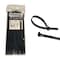 Kable Kontrol Cable Tie, 11 in L, 3 in Max Bundle Dia., Black, Nylon 6/6, 50 lb Strength, 100 PK CTR1100BLK - alternate 1
